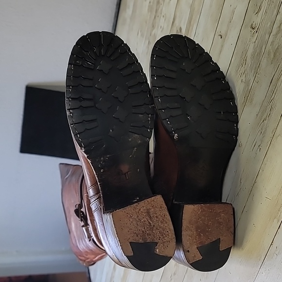 Freebird Steven Quebec‎ Leather Equestrian OTK Tall Boots Size 9 Cognac Sweet! - Picture 7 of 12